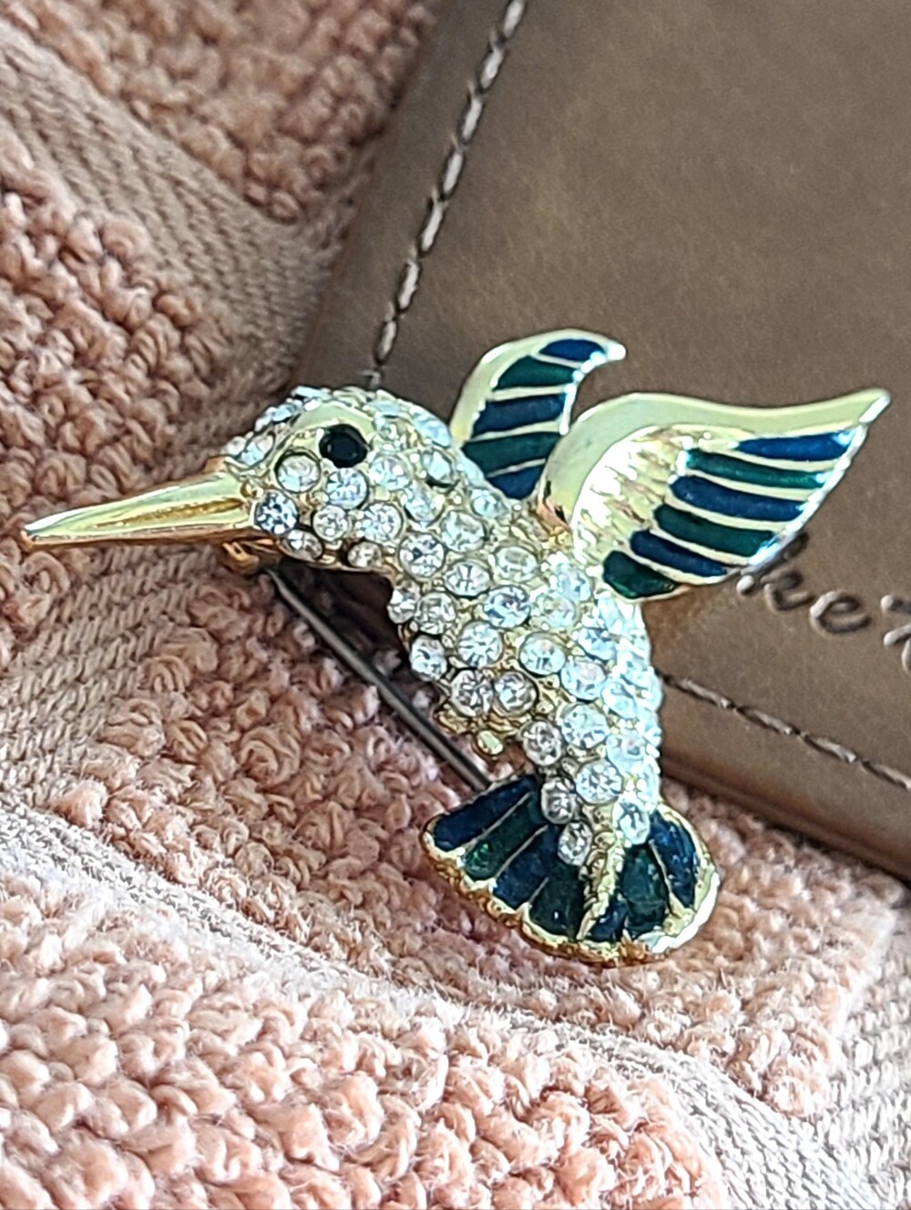 Vintage Hummingbird Brooch